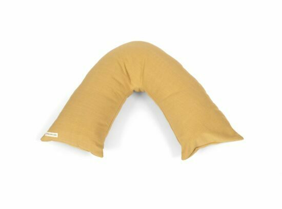 V shape cushion with linen cover