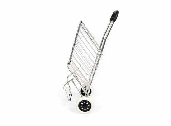 Lightweight aluminium shopping trolley