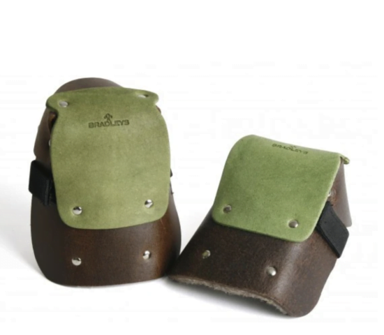 Leather gardening knee pads