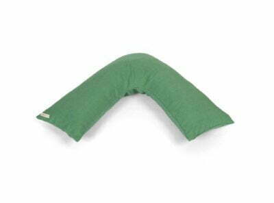 V shape cushion with linen cover