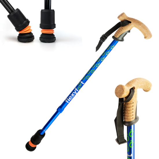 Flexyfoot - Cork handle walking stick