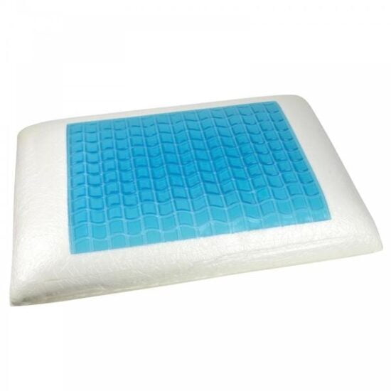 Gel pillow with cooling pad
