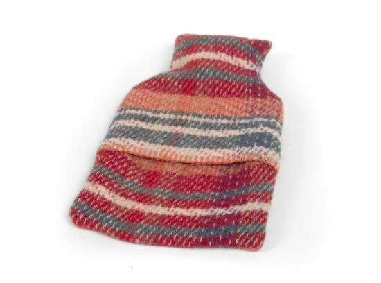 Recycled wool hot water bottle